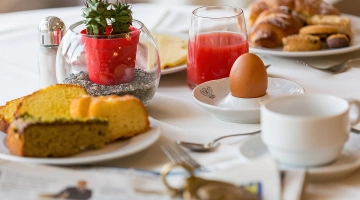 Breakfast at the table