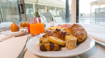 Brioches and biscuits for breakfast