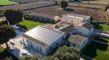 Veduta aerea della struttura
