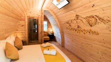 Interno camera glamping