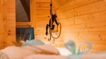 Particolare di design in sistemazione glamping