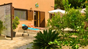 Solarium dans le jardin