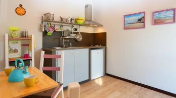 Cuisine équipée dans l'appartement