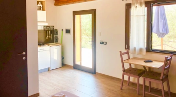 Espace de vie avec cuisine