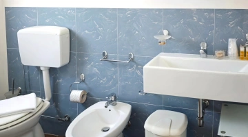 Bagno privato con set di cortesia