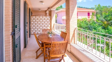 Möblierter Balkon