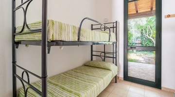 Camera con letto a castello in appartamento