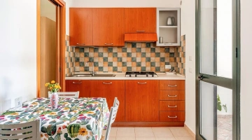 Cucina attrezzata in appartamento