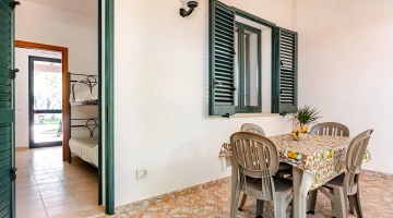 Veranda arredata in appartamento