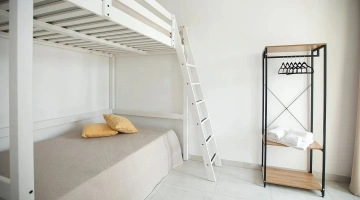 Camera con letto a castello