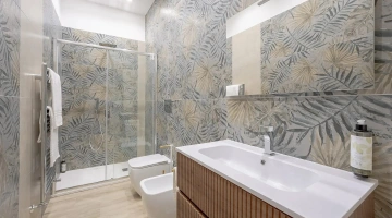 Bagno con box doccia