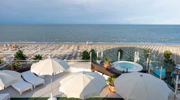 L'attico con lettini ergonomici