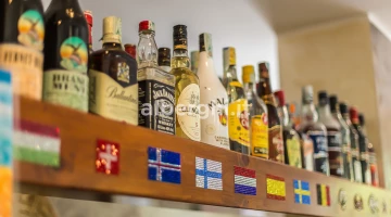 Auswahl an Getränken und Cocktails