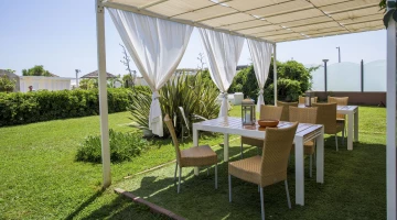 Il gazebo in giardino