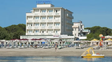 Directly on the sea