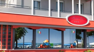 Fenster des Bellaria-Restaurants