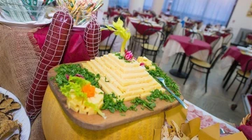 Buffet lors de la soirée des marins