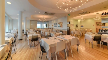 Nastro azzurro: il ristorante dell'hotel