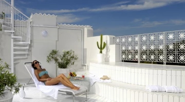 Solarium con lettini