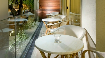 Balcon de l'hôtel Globus