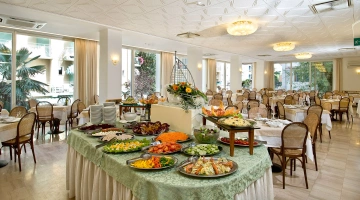 Salle à manger de l'hôtel Globus