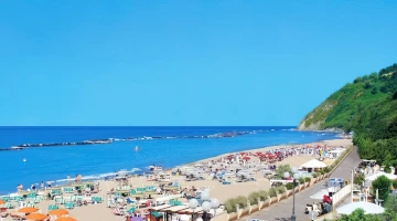 The beach of Gabicce Mare