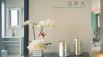 The entrance to the Aquamarine spa