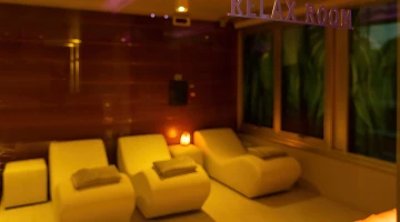 Relaxation area in the spa of the Ascot hotel