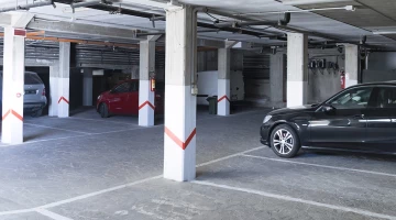 The hotel also has a garage
