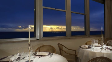 Romantic dinner with a sea view