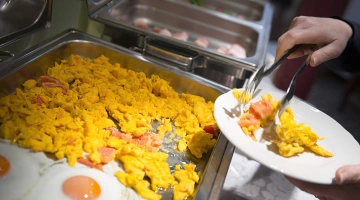 Grand buffet breakfast with savory specialties, but not only