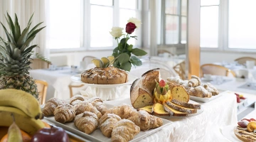 Lots of fresh fruit for breakfast for a vitamin boost