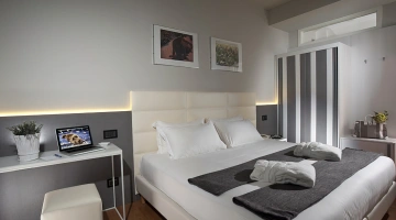 The deluxe room in modern style