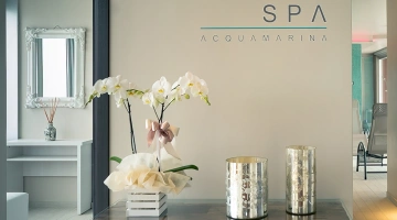 The entrance to the Aquamarine spa