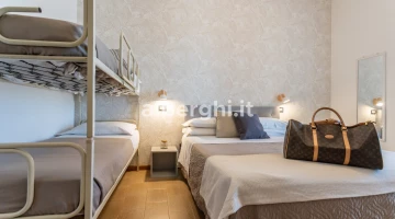 Chambre quadruple économique : 15 m2, lits superposés