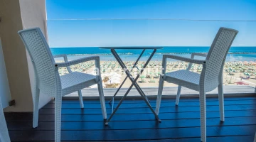 Terrasse panoramique chambre double mansardée