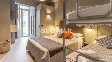 Camera quadrupla deluxe: 15 mq, box doccia